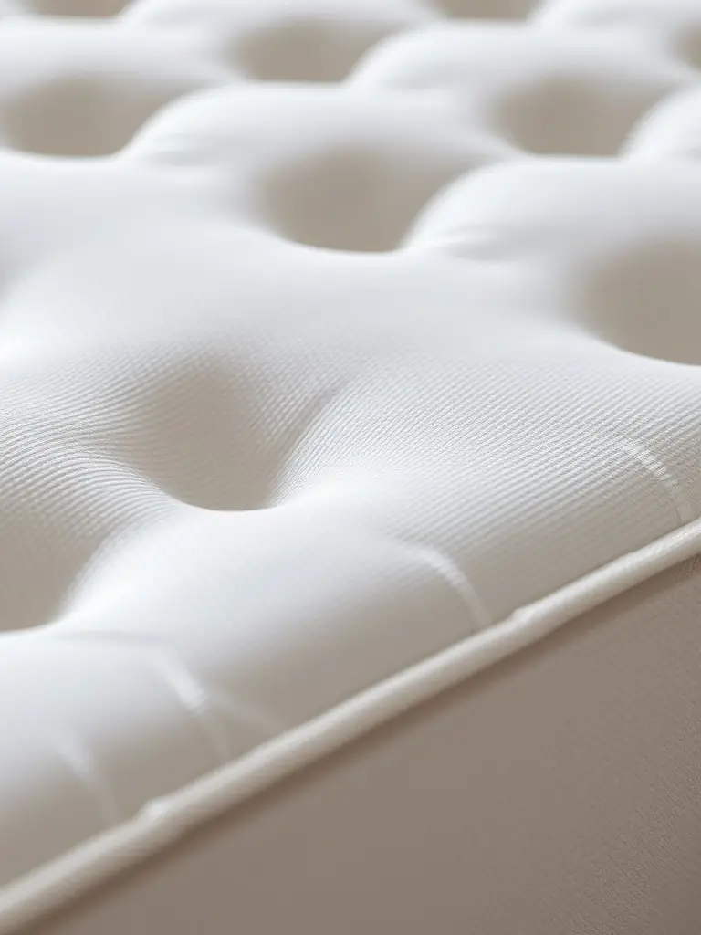 A close-up shot of the Feather-Light Comforter's fabric, highlighting its breathability and soft texture, ensuring a cozy and comfortable sleep experience.